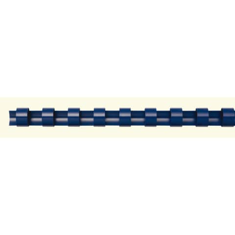 Dorsi plastici FELLOWES blu ad anello tondo 6 mm - 1-20 fogli conf.100 - 5345106